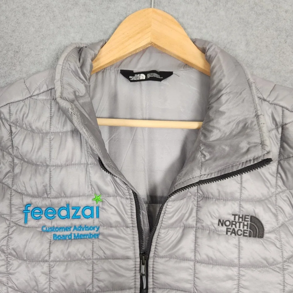 The North Face Jacket Mens Large Gray Thermoball Eco Insulated Puffer Packable